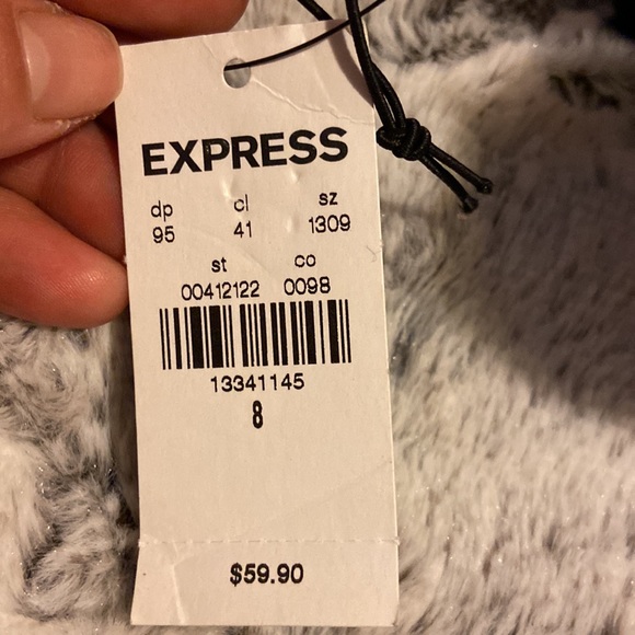 Express black heels with peek a boo toe. - Picture 4 of 4